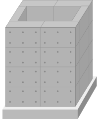 Reinforced concrete house